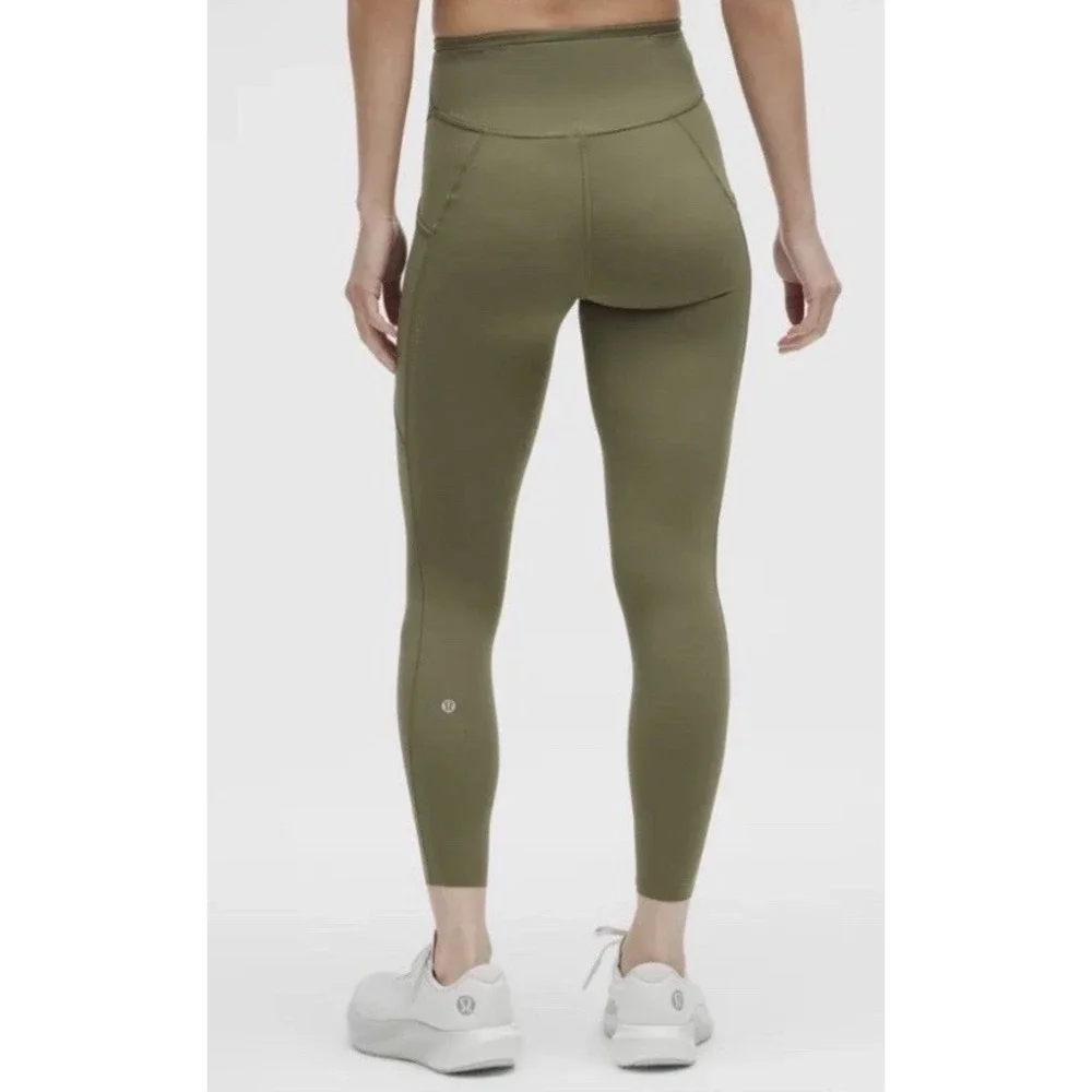 NWT LULULEMON Fast and Free HR Tight Bay Leaf BALF  Green 25